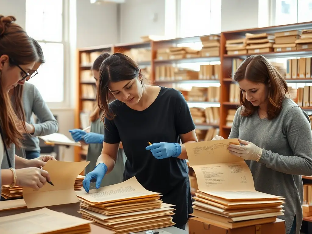 A photograph capturing volunteers working diligently to clean and preserve the interior artifacts of the Saint-Martin et Sainte-Anne church, showcasing their commitment to preserving historical treasures.