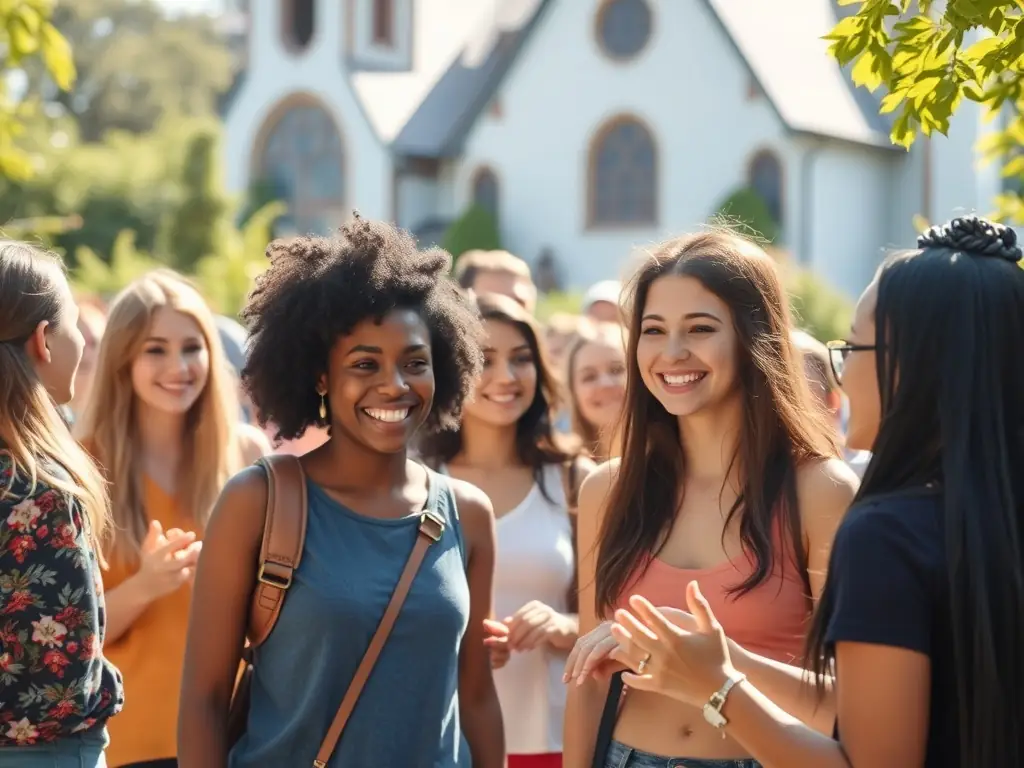 A photograph depicting a community event held at the church, showcasing the association's efforts to promote the church as a cultural and social hub for the village.